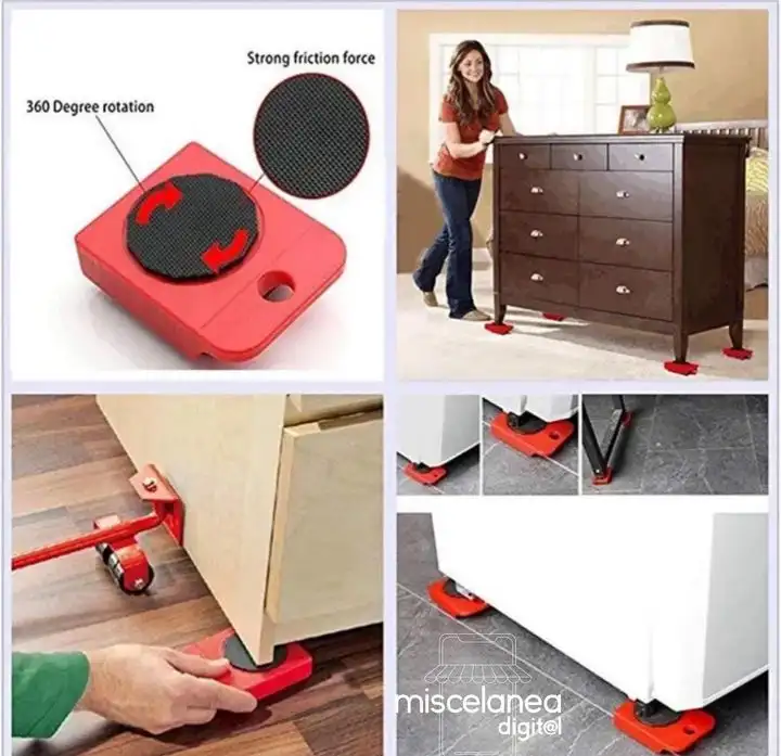 PALANCA LEVANTADORA + BASES DESLIZANTES